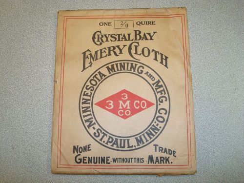 VINTAGE 3M CRYSTAL BAY EMERY CLOTH 2/0 150 MINNESOTA MINING SANDING POLISHING