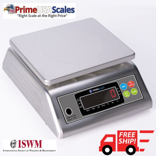 Prime scales food scale nsf safe stainless steel wash down scale 60 lb for sale