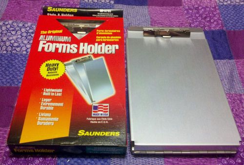 SAUNDERS 5-2/3&#034; x 9-1/2&#034; HEAVY DUTY ALUMINUM TOP OPENING CLIPBOARD NEW USA!!