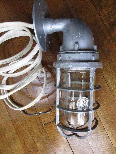 Vintage Killark explosion vapor proof light industrial sconce fixture (t)