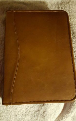 DAVID KING/ BOSTON CARMEL LEATHER 3 RING AGENDA, 10X7X2 NICE!