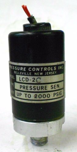 PRESSURE CONTROLS INC. MODEL LCD-2C, PRESSURE SENSOR RANGE UP TO 2000 PSIG