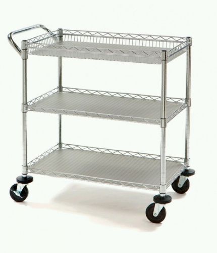 Utility Cart Heavy Duty Hand Truck Commercial Grade Steel Locking Wheels NSF New