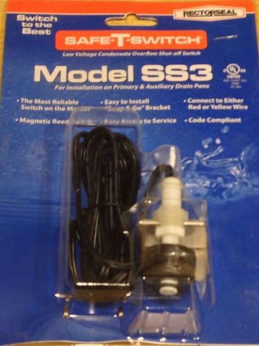 Rectorseal safe-t-switch model ss3, low voltage condensate overflow shut-off for sale