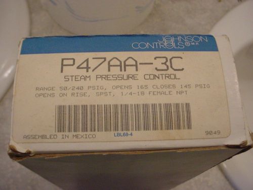 Johnson controls p47aa-1 steam pressure control - in box for sale