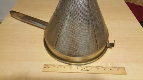 China Cap, Strainer, Stainless Steel, 10&#034; Diam,10&#034; Deep, Restaurant, Catering