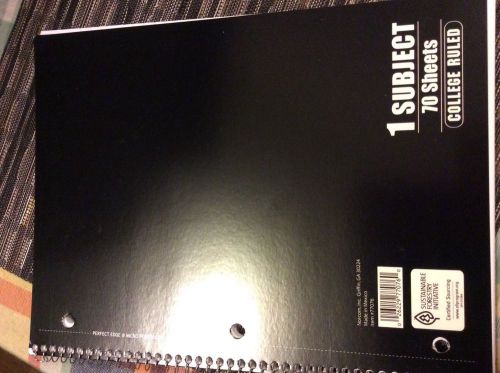 Norcom 1 Subject College Ruled Spiral Notebook, 70 Pages- 1Notebook