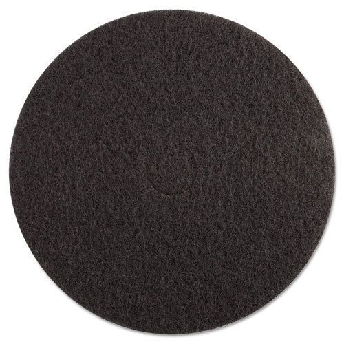 &#034;Standard Floor Pads, High-Performance, 20-Inch Diameter, Black, 5/carton&#034;