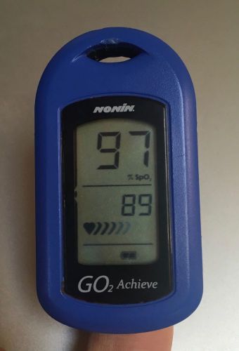 Nonin GO2 Achieve Fingertip Pulse Oximeter Blue