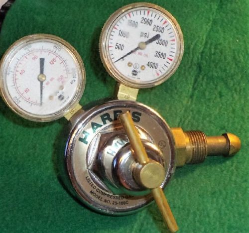 HARRIS 25-100C 580   BRASS REGULATOR GAUGES