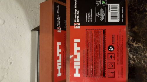 HILTI FIRESTOP BLOCK CFS-BL 2030020, BRAND NEW