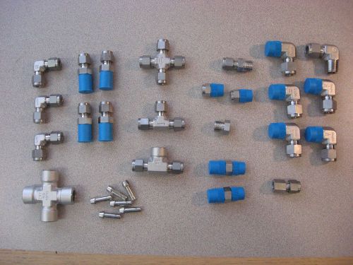 Swagelok, Lot of 30 316SS Tube Fittings, New