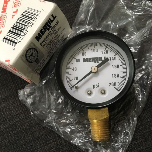 Merrill Mfg. PG200 Steel Pressure Gauge