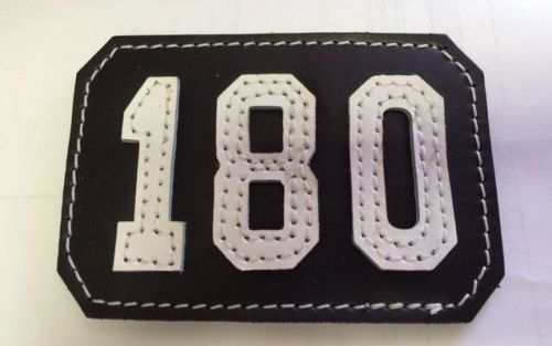 New Yorker Style Insert Type 1 &#034;180&#034; Black Shield / White Raised Letters