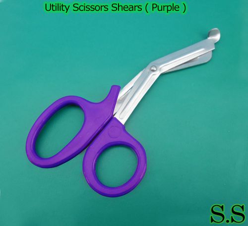 25 Pieces EMT Utility Scissors 7.5&#034; (Purple Handle)