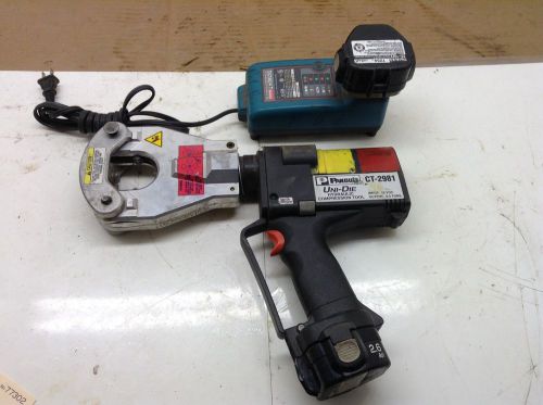 Panduit CT-2981 Battery Powered Hydraulic Uni-Die Dieless Crimping Tool