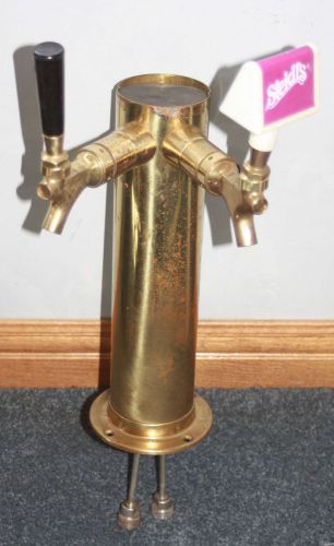 VINTAGE BRASS DRAFT BEER TOWER/TAP SPIGOT PATINA PERLICK MILWAUKEE WI USA