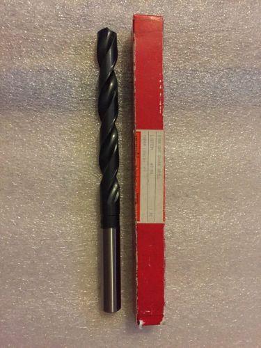 NACHI HSS 47/64&#034; 2 FLUTE COATED TAPER LENGTH DRILL