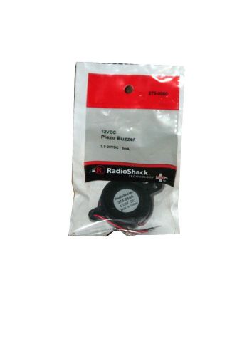 RadioShack 86dB Min. Piezo Buzzer  3-28VDC  Part# 273-0060