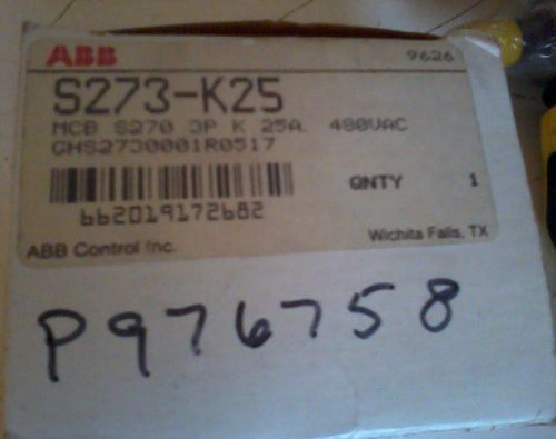 ABB S273-K25  Circuit Breaker