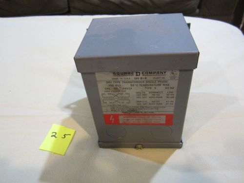 150SV1A Square D  B-4 Transformer 240/480-120/240V .150KVA NO BOX