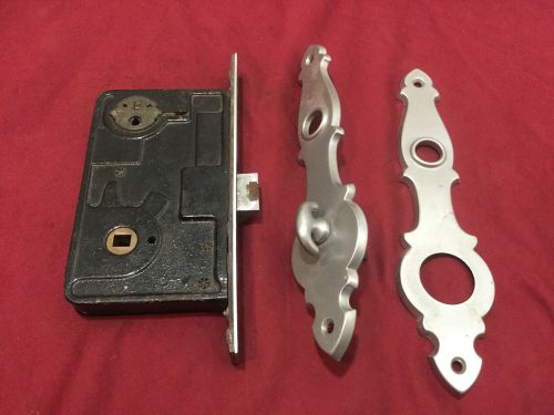 Yale original unknown series mortise lockset w/ escutcheon plates - locksmith for sale