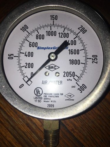 Simplex Grinnell W101 Air Water Gauge