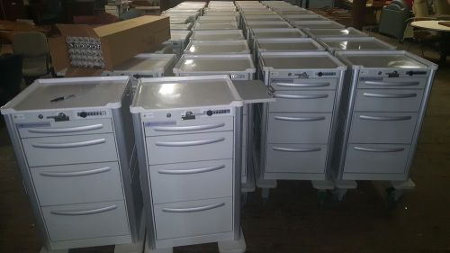 Medline All Steel Medical Carts, Locking, Keyless Entry w Locking Casters