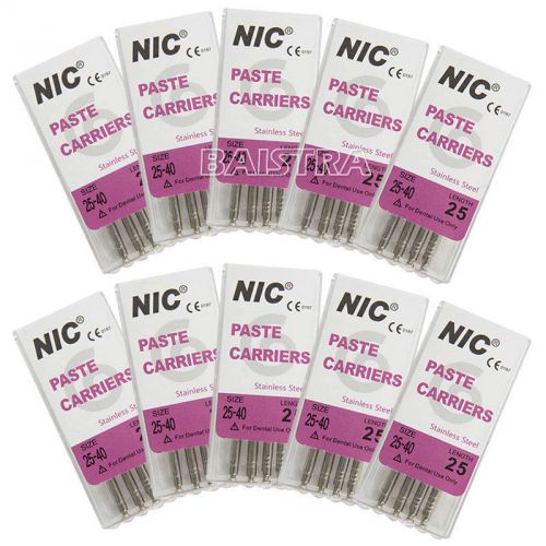 10X NIC Dental Stainless Steel Rotary Paste Carriers for Low Speed Handpiece