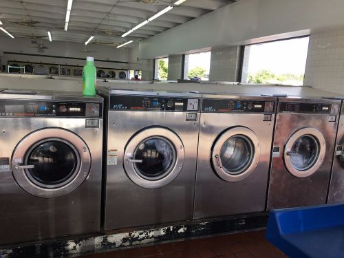 COIN LAUNDRY EQUIPMENT - HUEBSCH 50 LB. FRONT LOAD WASHERS