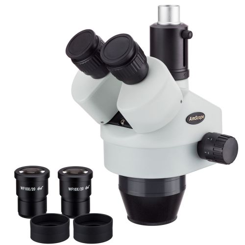 AmScope SM745T 7X-45X Trinocular Zoom Stereo Microscope Head