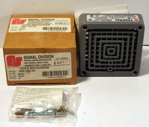1 new federal signal 350-120-30 horn mechanism 120vac for sale