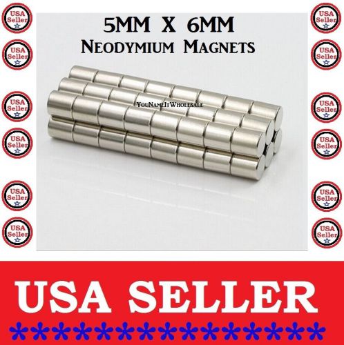 50) neodymium magnets 5mm x 6mm super strong magnets diy craft projects for sale