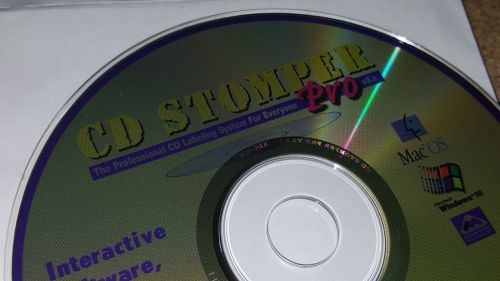 CD Stomper Click&#039;n Design 3d SOFTWARE PC Mac Templates + Clipart CD/ DVD