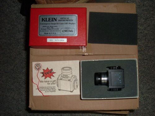 Klein CM7AG Convergence Gauge For Color CRT Displays Error Measurement