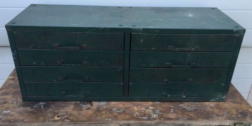 Antique Industrial 8 Drawer Jewelry Cabinet Tool Box Vtg Steampunk Organizer WOW