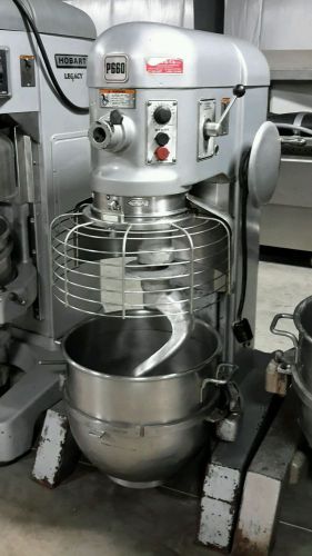 Used Hobart P660 60 Qt Heavy Duty Pizza Dough Mixer Bowl, Guard and Hook