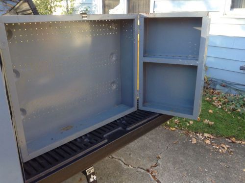 Vintage industrial metal cabinet, two door, steampunk for sale