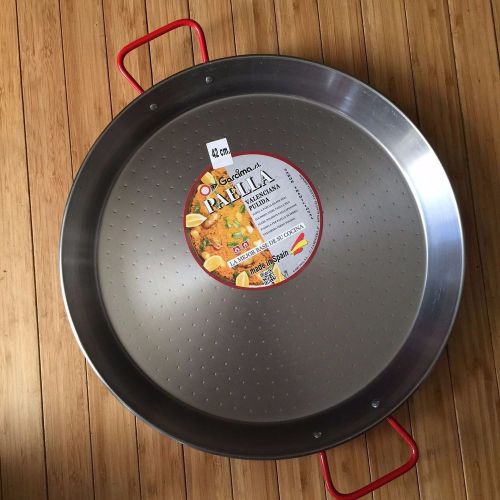 Garcima paella steel pan - valenciana pulida 42cm 16in - new made in spain for sale