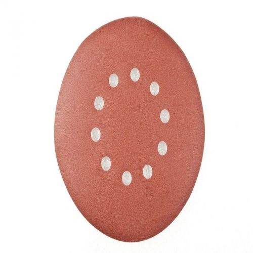 Aleko 9 in 100 pieces 10 holes 150 grit sanding discs sander paper for sale