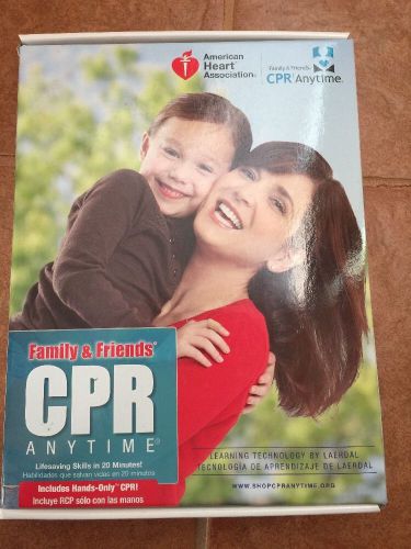 New family &amp; friends cpr anytime training  &amp; dvd kit~spanish &amp; english for sale