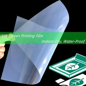 Waterproof Instant-Dry Inkjet Screen Printing Transparency Film 13x1950 sheets