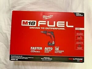 Milwaukee 2866-22 M18 18V FUEL Drywall Brushless Screw Gun Kit (New In Box)