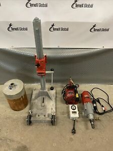 Milwaukee 4120-22 Diamond Coring Rig w/ Large Base Stand Vac-U-Rig (S-19)