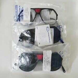 2 X Cronatron Safety Glasses Welding Shade 3 ANSI Z87.1, BSI, SA Z94.3, M88, DIN