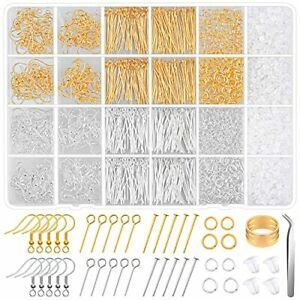 Hypoallergenic Earring Making Kit Tuceyea 2000Pcs Earring Making Supplies Kit...