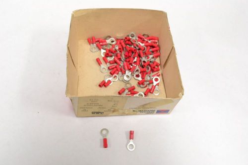 LOT 65 NEW AMP 42599-2 PIDG DISCONNECT FEMALE CRIMP TERMINAL RED TIN B293039