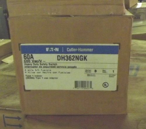 nib CUTLER HAMMER DH362NGK 60 amp 600 volt fusible