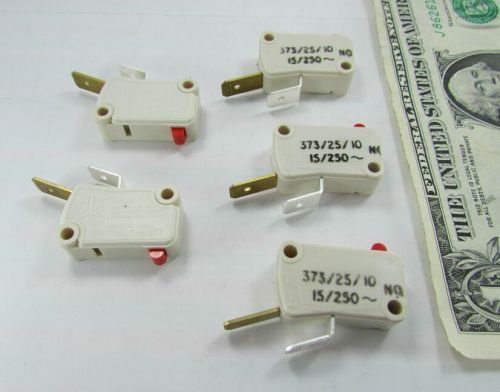 Lot 5 Otehall Zero Plus MicroSwitches, 15A 250V Normally Open NO 373/25/10 PYE