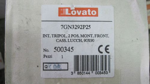 NIB LOVATO ROTARY CAM SWITCH #7GN3292P25